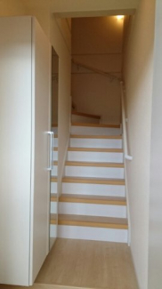 収納もある玄関です