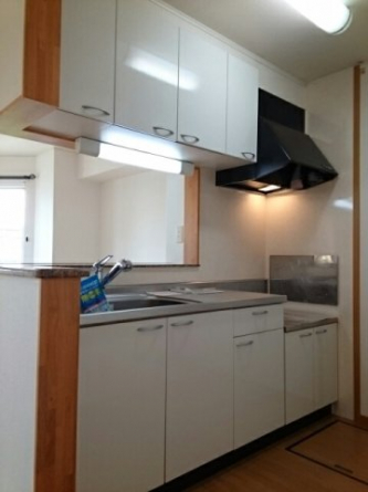 コンパクトなキッチンで掃除もラクラク