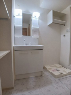 スペースが確保できる洗面所です