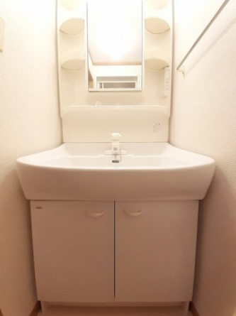 忙しい朝には欠かせない洗面所です