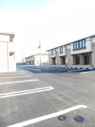 駐車場に車を止められます