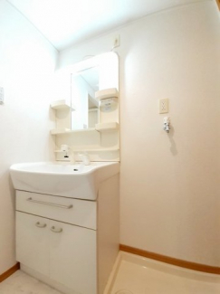 忙しい朝には欠かせない洗面所です