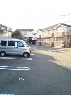 駐車場に車を止められます