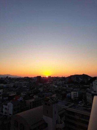 夕陽が綺麗に見えます！