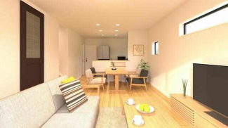 【内観予想図】１５帖のＬＤＫ１階にはＷＩＣもあり便利♪