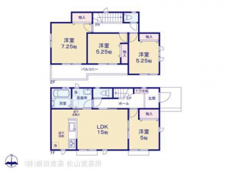 ４ＬＤＫの間取り図です