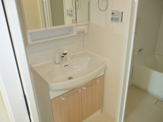 スペースが確保できる洗面所です