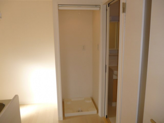 防水パン付き室内洗濯機置場