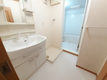 忙しい朝には欠かせない洗面所です