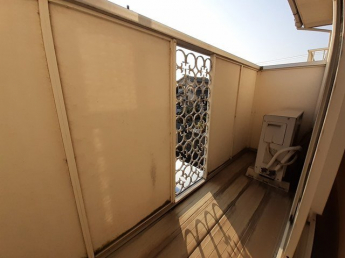 外からの目が気にならないバルコニーで洗濯物が干せます