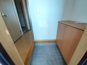 落ち着いた玄関です