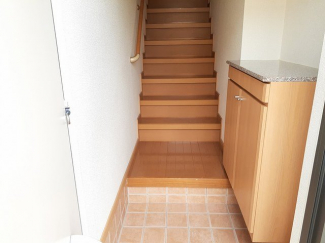 ゆったりとした玄関です