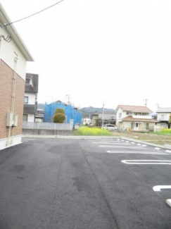 駐車場に車を止められます