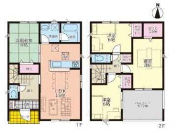 ４ＬＤＫ　ＬＤＫ１５　洋８　洋６　洋６　和６