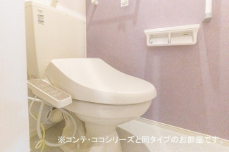 ゆったりとした空間のトイレです
