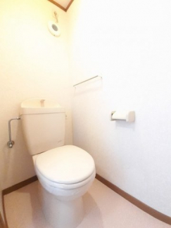 落ち着いた色調のトイレです