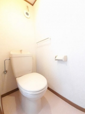 落ち着いた色調のトイレです