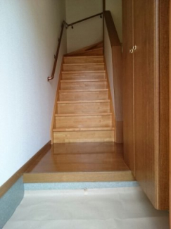 落ち着いた玄関です