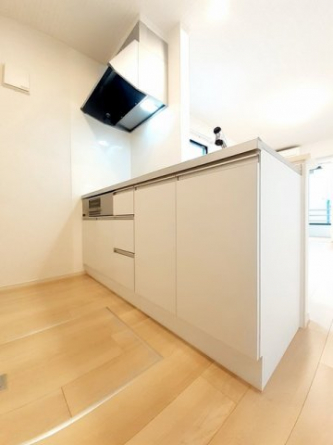 コンパクトなキッチンで掃除もラクラク