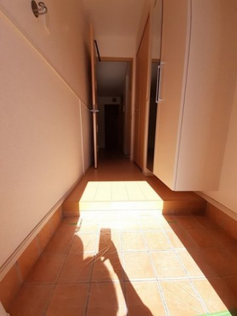 明るい玄関です