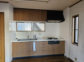 3口ガスコンロのキッチンです