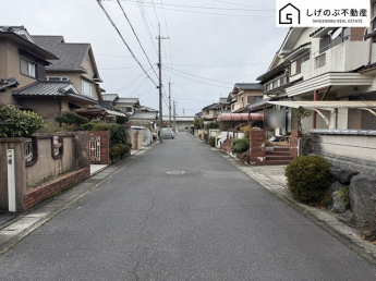 前面道路です。