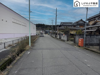 前面道路です。