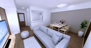 リフォーム後完成予想図／設計図書を基に描き起こしたもので実際