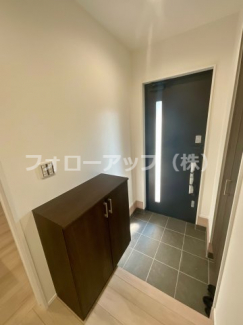 シンプルで使いやすい玄関です