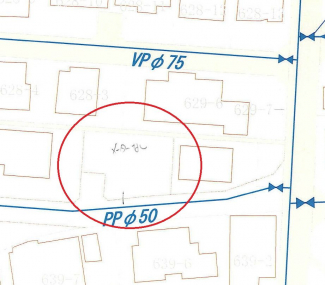 敷地内に上水道の引込有