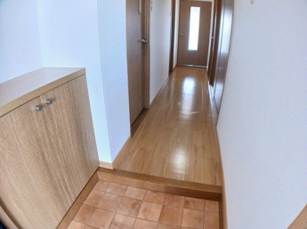 落ち着いた玄関です