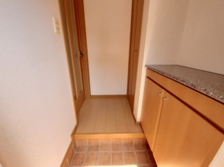 ゆったりとした玄関です