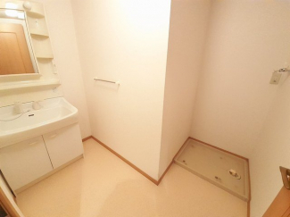 スペースが確保できる洗面所です