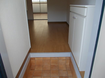 落ち着いた玄関です