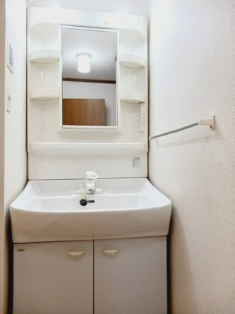 忙しい朝には欠かせない洗面所です