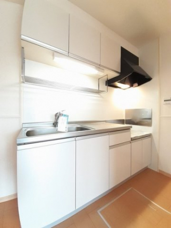 コンパクトなキッチンで掃除もラクラク