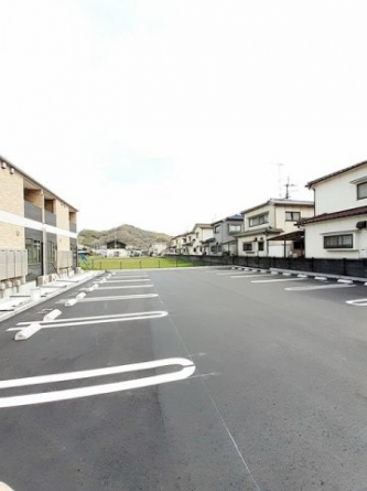 駐車場に車を止められます