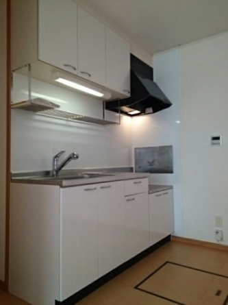 コンパクトなキッチンで掃除もラクラク