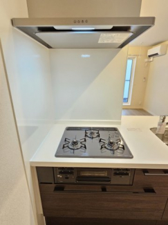 3口ガスコンロでお料理も楽しめそう！