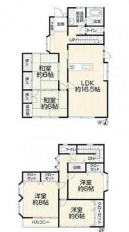 ５ＬＤＫ　ＬＤＫ１６．５　洋８　洋６　洋６　　和６　和６