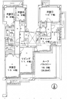 北・東・南の3方に開口部があり、ワンフロアで約134.75㎡の広さを有する、解放感あふれる希少物件です。宝塚市立丸橋小学校が徒歩２分のところにあり、ファミリーにもおすすめです。