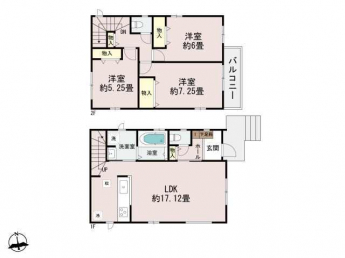 Ｂ号棟間取り図