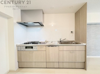 壁付けシステムキッチンはスペースの最大限の有効活用が可能で、動線がスムーズになり調理や準備が快適で効率的に行えます。収納スペースや吊り戸棚が設けられ、調理器具や食器類をスマートに収納できます。
