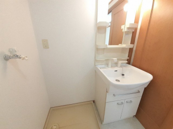 スペースが確保できる洗面所です