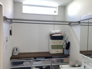 室内物干し、作業スペース