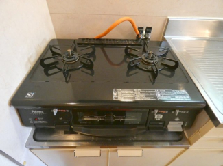 ２口コンロがあるのでお料理がはかどります☆