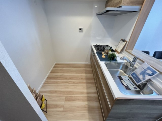 コンパクトなキッチンで掃除もラクラク