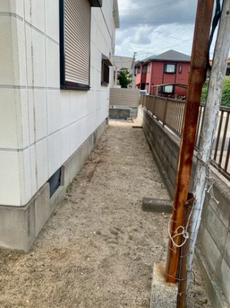 北東庭側（南より撮影）