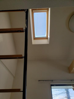 天窓からも採光で日当たり良しです