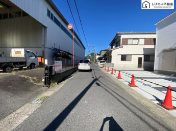 前面道路です。